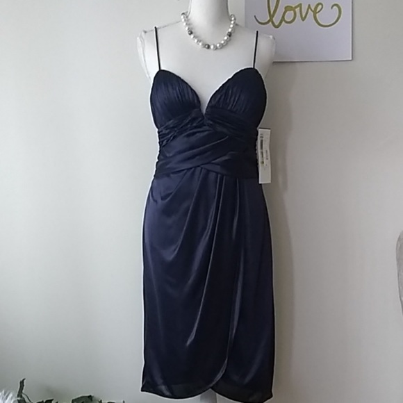 Nightway Collection NWT Navy blue dress size medium - Picture 1 of 7